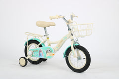 Qitong Bicycle With Basket 14 Inch Green TN-B06 14IN - Colorland Toys