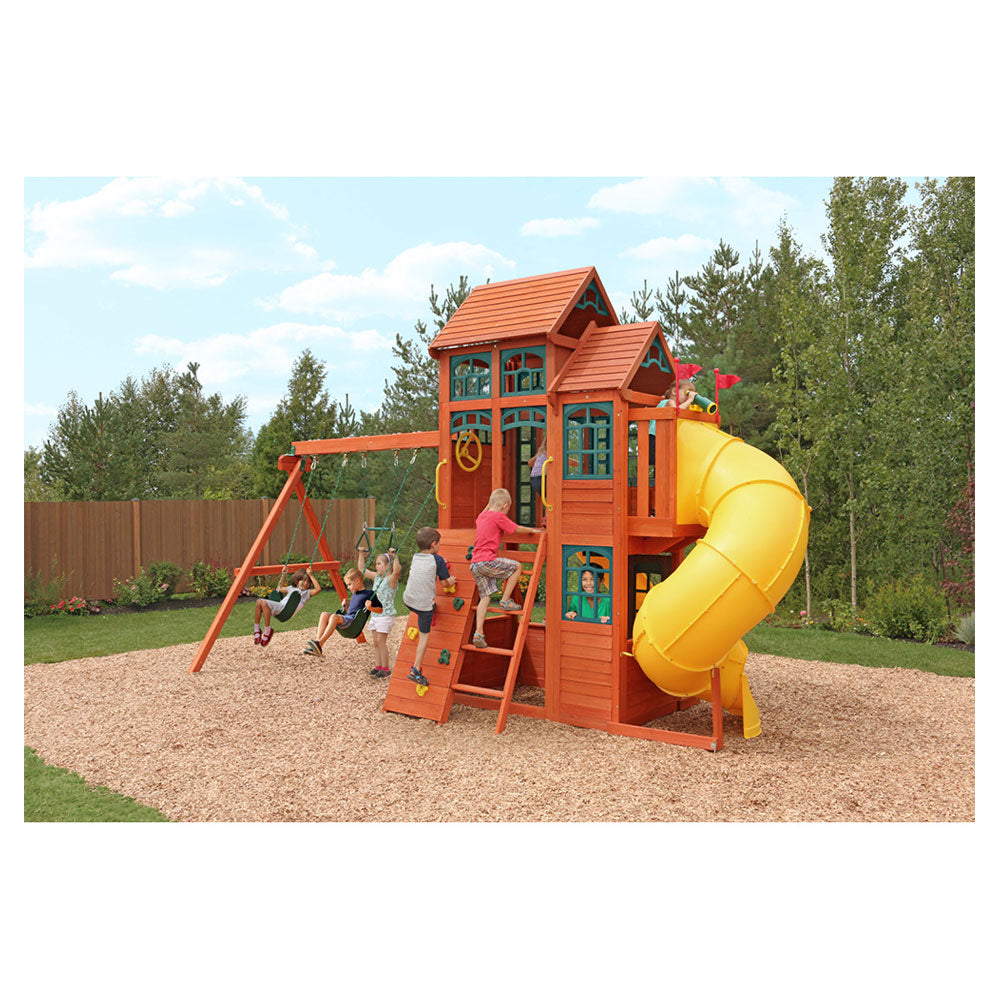 Kidkraft Canyon Ridge Wooden Swing Set / Playset F25715E - Colorland Toys