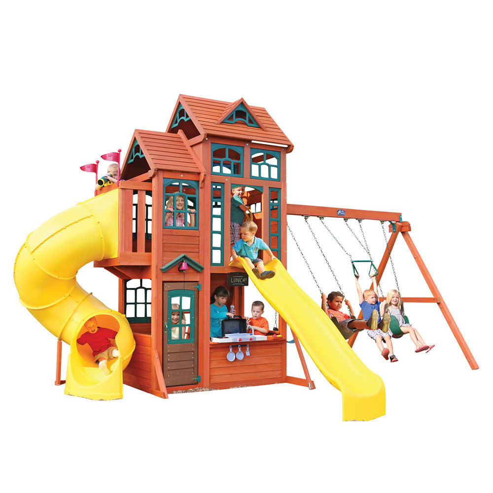 Kidkraft Canyon Ridge Wooden Swing Set / Playset F25715E - Colorland Toys