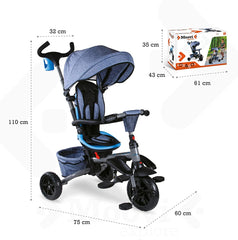 Mondo On & Go Moovi Explore Trike 5n1 Blue 28636 - Colorland Toys