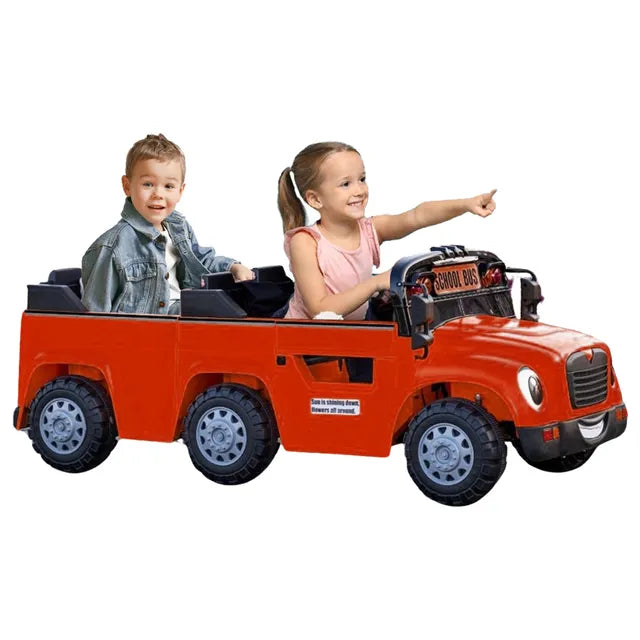 ProRide School Bus 2-Seater 24V7AH Red - Colorland Toys