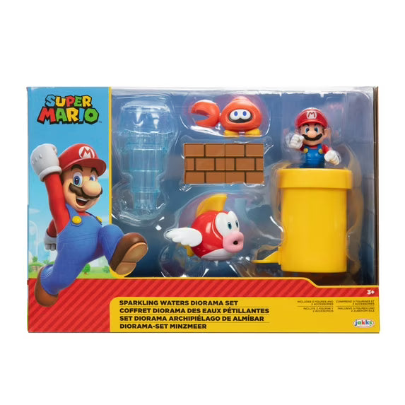 Super Mario Bros Sparkling Waters Diorama Set 2.5inch 41365 - Colorland Toys