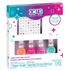 3C4G Graffiti Street Style Nail Polish and Nail Sticker Set 10052 - Colorland Toys