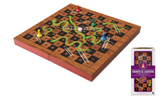 Ambassador Folding Wood Snake & Ladders Set TG1903 - Colorland Toys