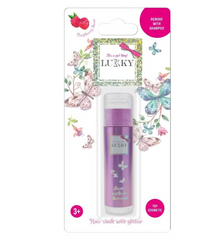 Lukky Hair Chalk with Glitter Raspberry Flavor - Pink 10g LUK-T18857 - Colorland Toys