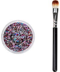 Lukky Body Glitter Gel with Brush - Color Mix 25ml LUK-T11927 - Colorland Toys