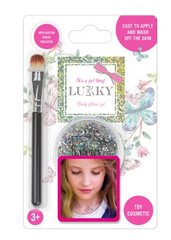 Lukky Body Glitter Gel with Brush - Silver 25ml LUK-T11926 - Colorland Toys