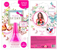 Lukky Peel-Off Nail Polish Confetti Mix - Bright Pink Pearl with Glitter 5.5ml LUK-T16756 - Colorland Toys