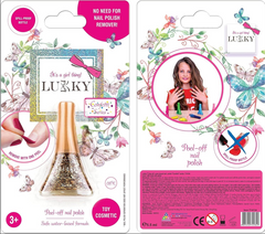 Lukky Peel-Off Nail Polish Confetti 08k - Gold Glitter 5.5ml LUK-T14134 - Colorland Toys