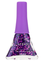 Lukky Peel-Off Nail Polish Confetti 15k - Purple Glitter 5.5ml LUK-T14132 - Colorland Toys