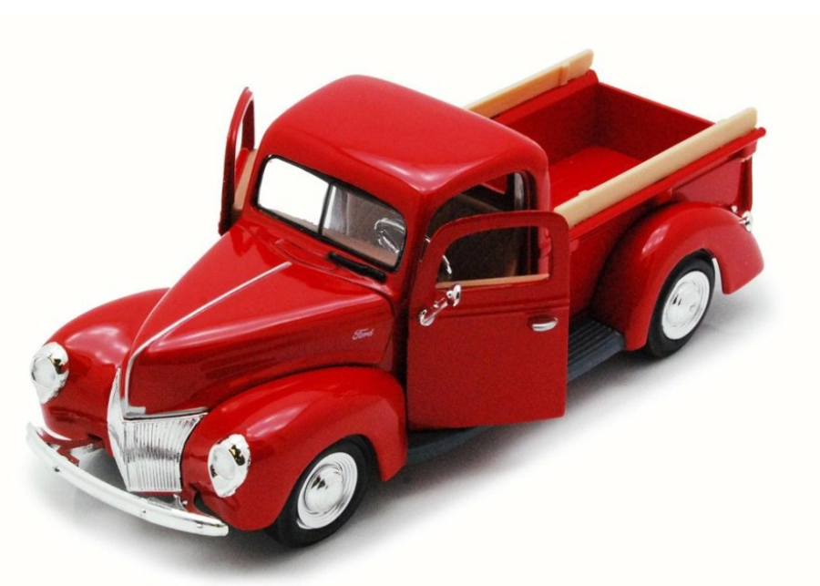 Motor Max 1940 Ford PickUp Red 1:24 Series 73234 - Colorland Toys