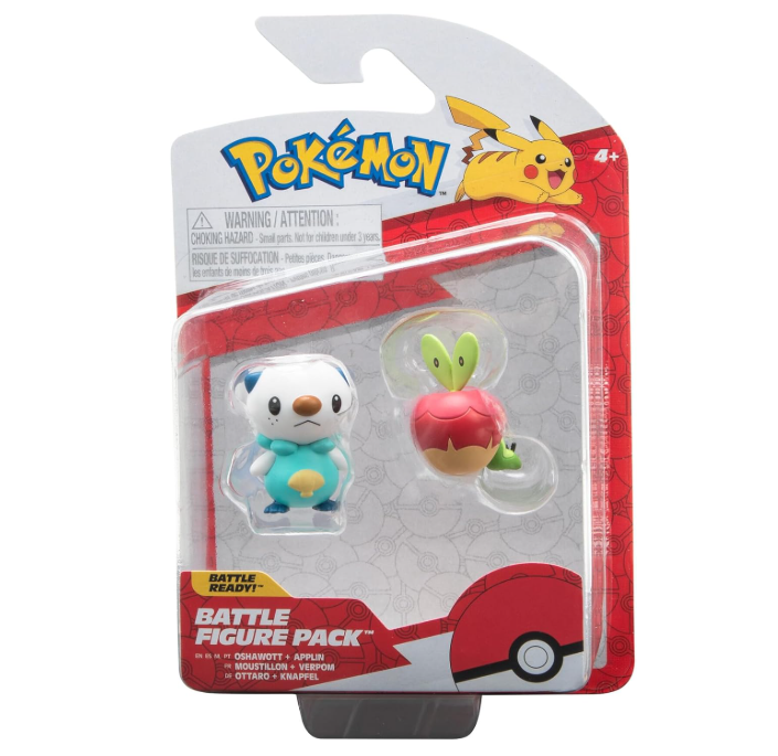 Pokemon Articulated Battle Figure - Oshawott + Applin PKW3000/95007 - Colorland Toys