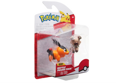 Pokemon Articulated Battle Figure - Tepig + Rockruff PKW3001/95007 - Colorland Toys
