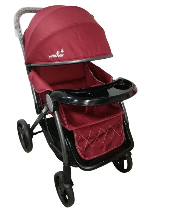 Vanbloom Baby Stroller Red 8703/S4260 - Colorland Toys