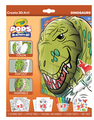 Crayola Pops 3D Activity Set - Dinosaur - Colorland Toys