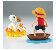Banpresto One Piece World Collectable Figure Log Stories-Monkey.D.Luffy & Going Merry BP28928P - Colorland Toys