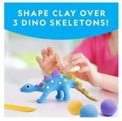 National Geographic Dino Skeletons With Modeling Clay RTCLAYDINO - Colorland Toys