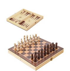 Tooky Toy 2-in-1 Games: Backgammon/Chess TK467