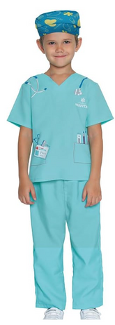 Rubies Kids Surgeon Costume Small 298196-S