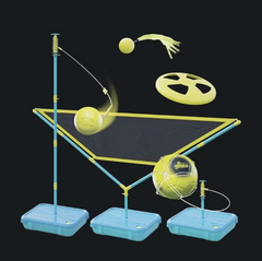 Mookie Swingball 5 In 1 Soccer Swingball, Volleyball, Flying Disk And Tailball 7303