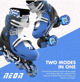 Yvolution Neon Combo Skates 12-2 Goteki Blue NC46B4