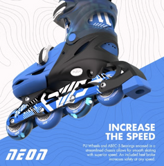 Yvolution Neon Combo Skates 12-2 Goteki Blue NC46B4