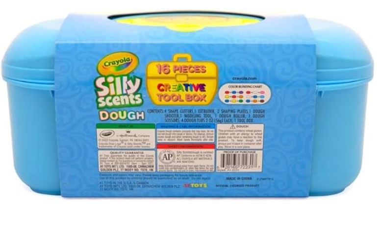 Crayola Silly Scents Dough Creative Tool Box 18pcs A1-2231 - Colorland Toys