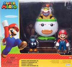 Nintendo 2-Pack Mario & Bowser Jr. Clown Car 2.5inch 41031 - Colorland Toys
