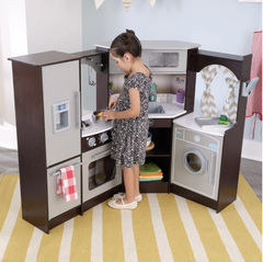 Kidkraft Ultimate Corner Play Kitchen Espresso - Colorland Toys