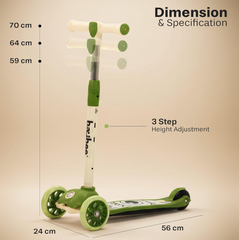 Kids Scooter Light Green PY816 - Colorland Toys
