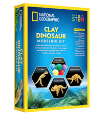 National Geographic Dino Skeletons With Modeling Clay RTCLAYDINO - Colorland Toys