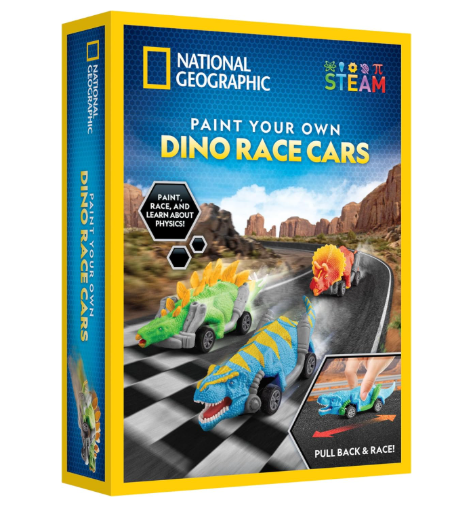 National Geographic Paint Your Own Dino Race Cars RTDINOCAR - Colorland Toys