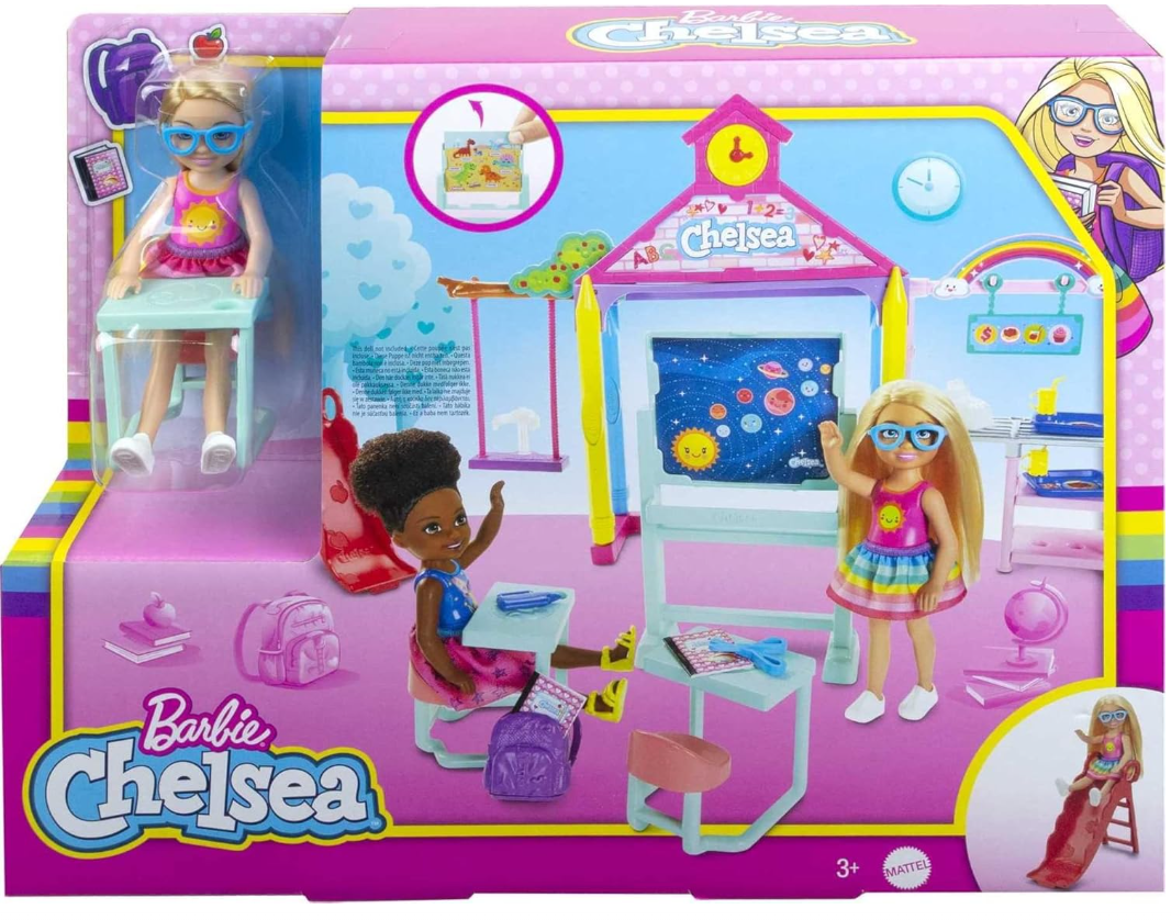 Barbie Club Chelsea Doll & School Playset GHV80 - Colorland Toys