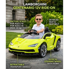 Lamborghini Centenario Ride-On Car Green | 6726R