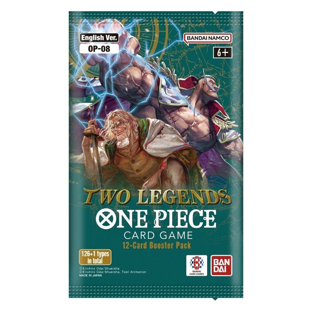 Two Legends OP-08 Booster Pack – One Piece Card Game (English, 12 Cards) - Colorland Toys