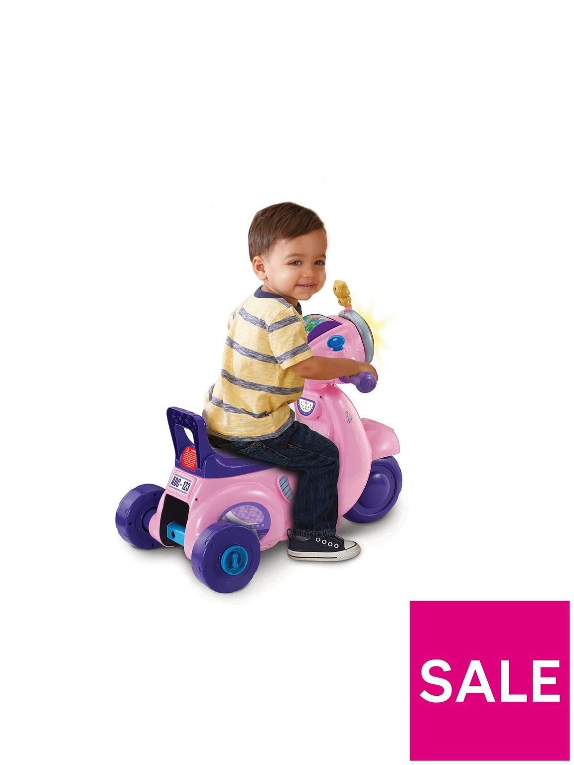VTech 2-In-1 Ride & Balance Scooter Pink VT80-572353 - Colorland Toys