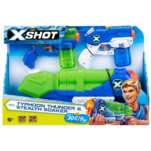 X-Shot Water Warfare Typhoon Thunder & 2 Stealth Soaker 5602-XS - Colorland Toys