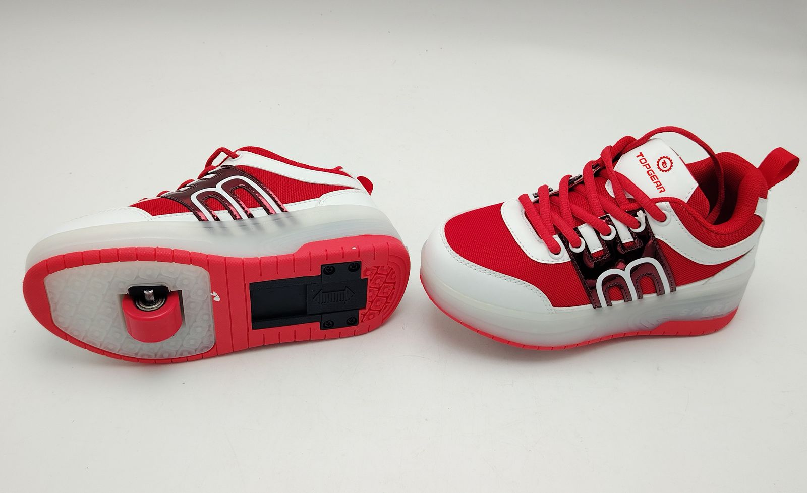 Heelys Shoes With Light Size 32 Red TG-9003 - Colorland Toys