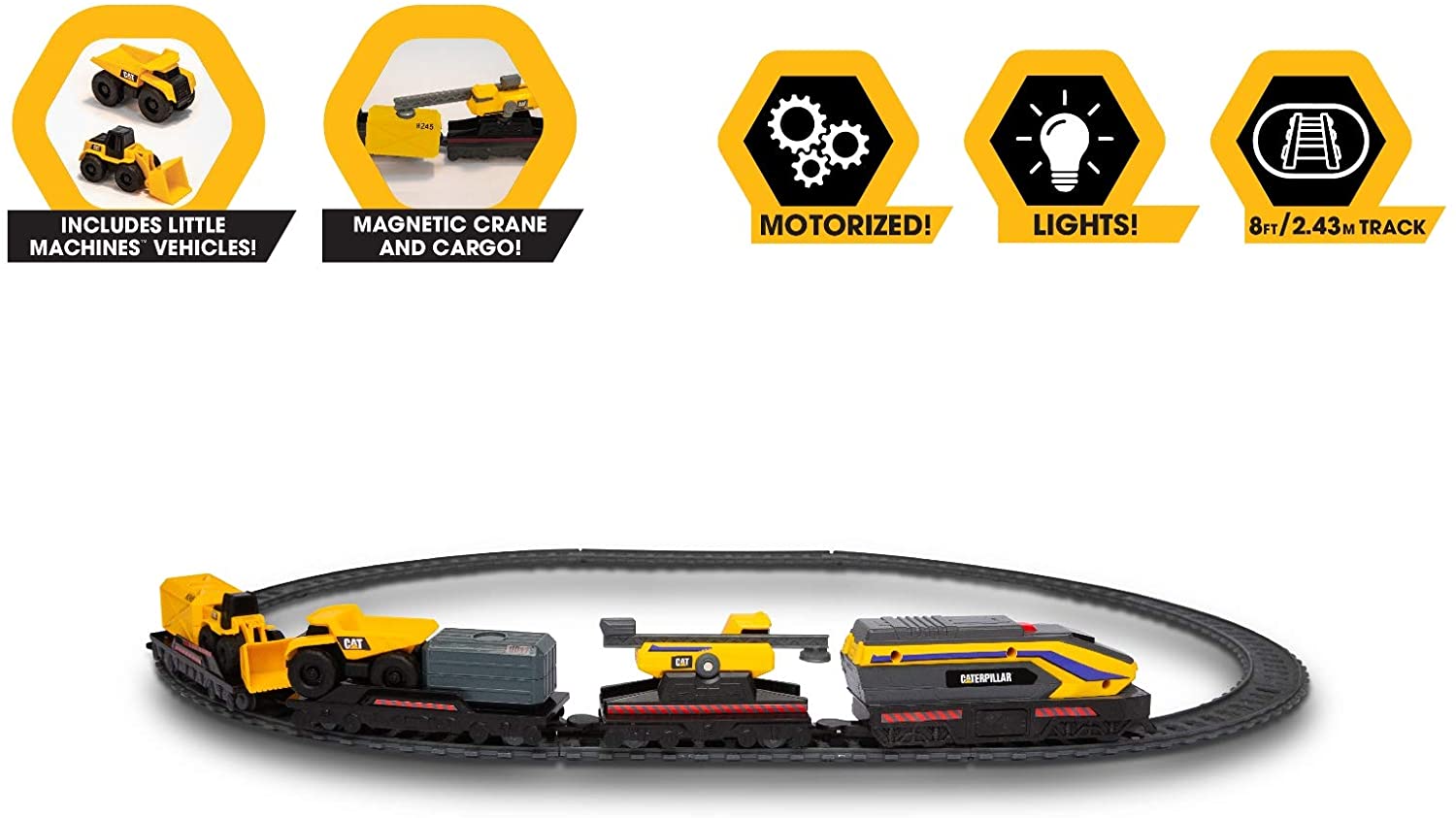 Cat Little Machines Power Tracks Train Set 82949 - Colorland Toys