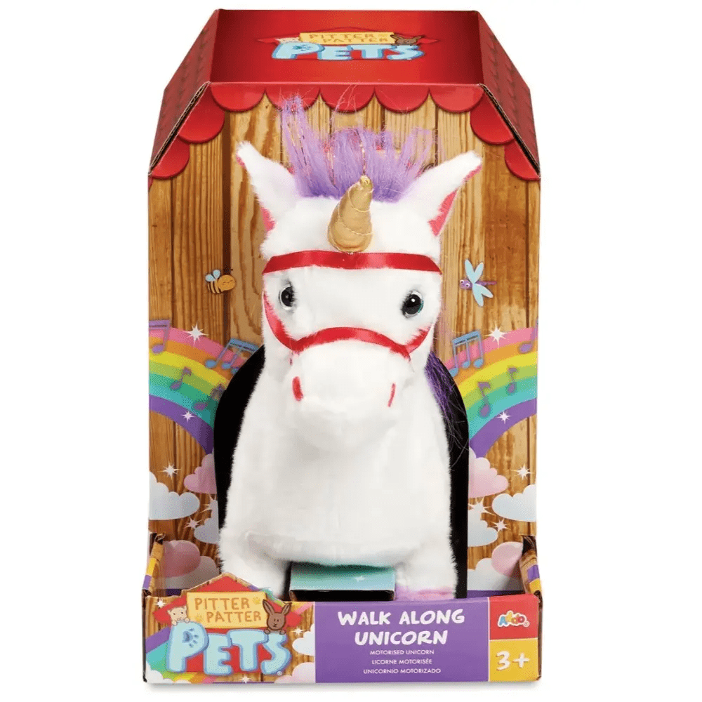 ADDO Walk Along Unicorn V2 – Interactive Plush Toy - Colorland Toys