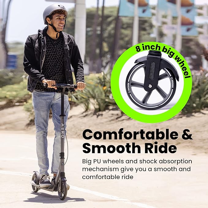 Aero Folding Scooter Grey A200 - Colorland Toys