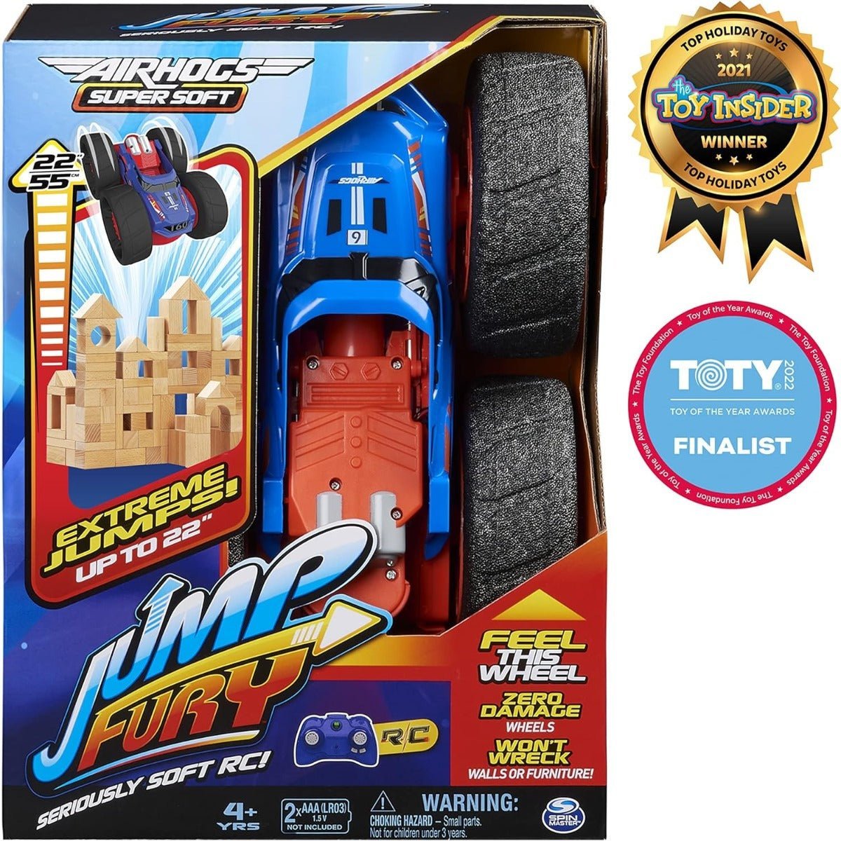 Air Hogs Super Soft Jump Fury with Zero - Damage Wheels 6060398 - Colorland Toys
