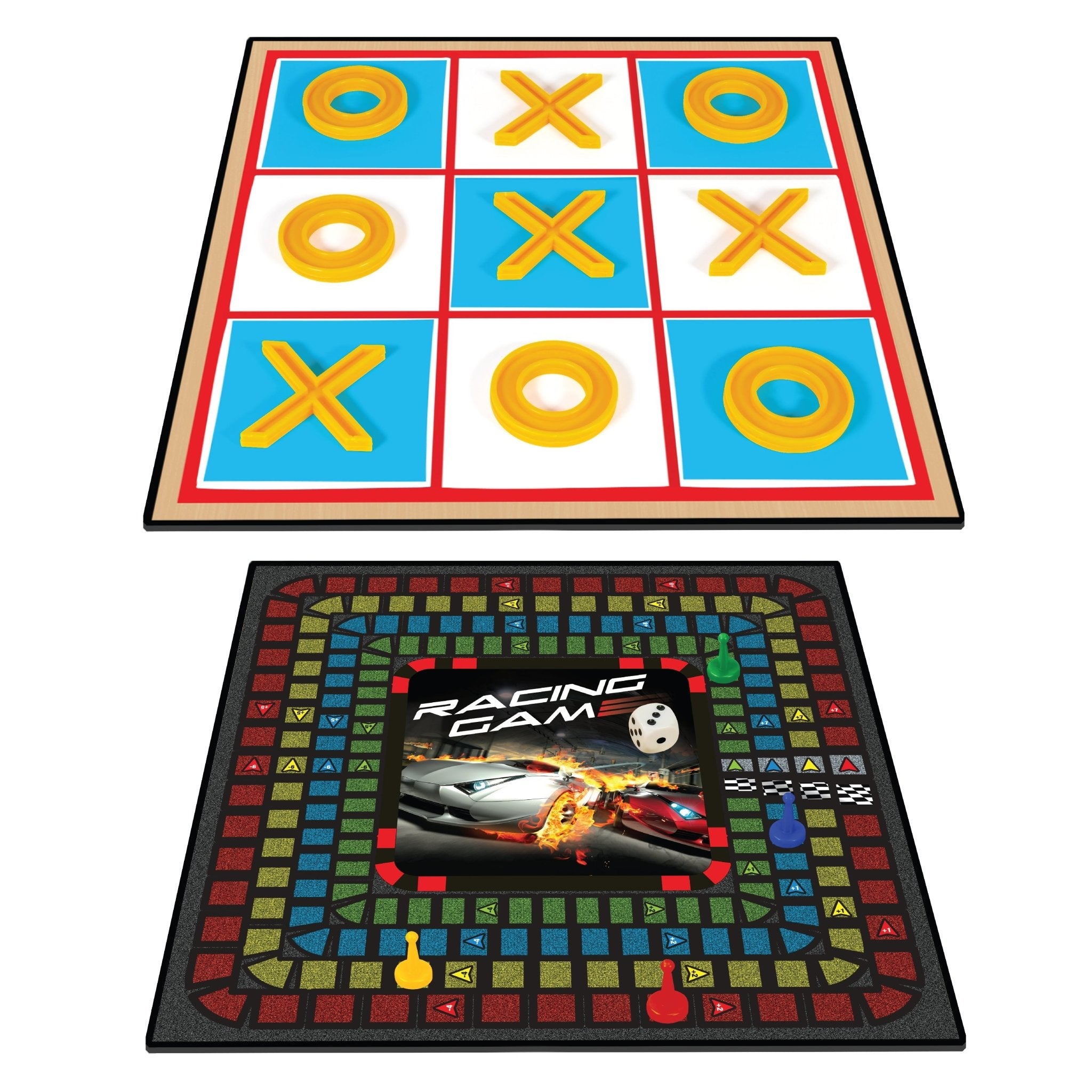 Ambassador Classic Games 2 In 1 Racing Game Tic Tac Toe ST2307 - Colorland Toys