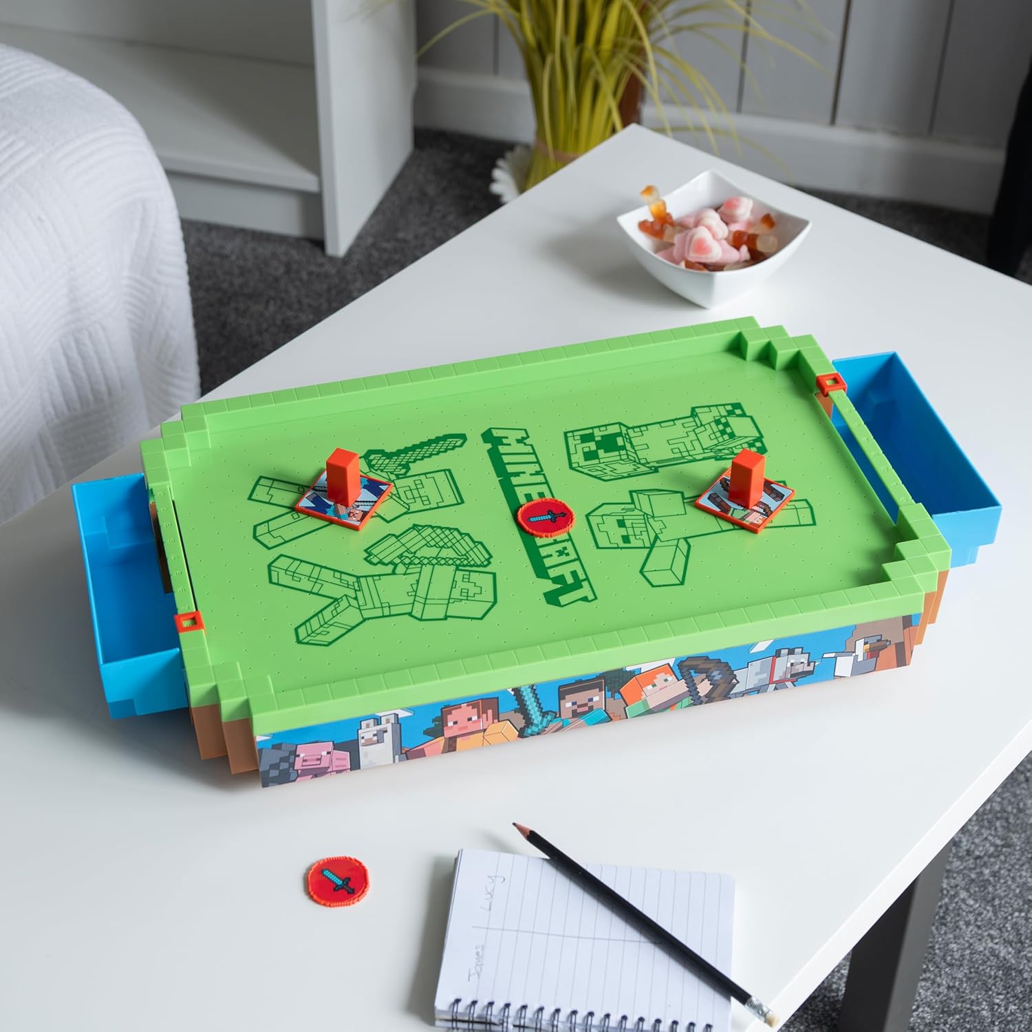 Ambassador Minecraft Arcade Air Hockey Core Series Overworld MC2502CS_OW - Colorland Toys