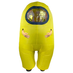 Among Us Crewmate Inflatable Halloween Adult Costume - Yellow - Colorland Toys