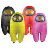 Among Us Crewmate Inflatable Halloween Adult Costume - Yellow - Colorland Toys