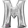 Anagram Supershape Balloons Silver - Letter M 33inch 32971 - Colorland Toys