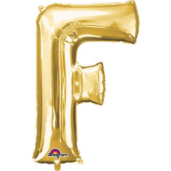 Anagram Supershape Balloons Gold - Letter F 32inch 32957 - Colorland Toys