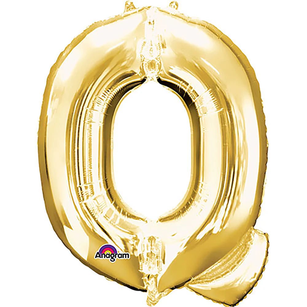 Anagram Supershape Balloons Gold - Letter Q 32inch 32980 - Colorland Toys