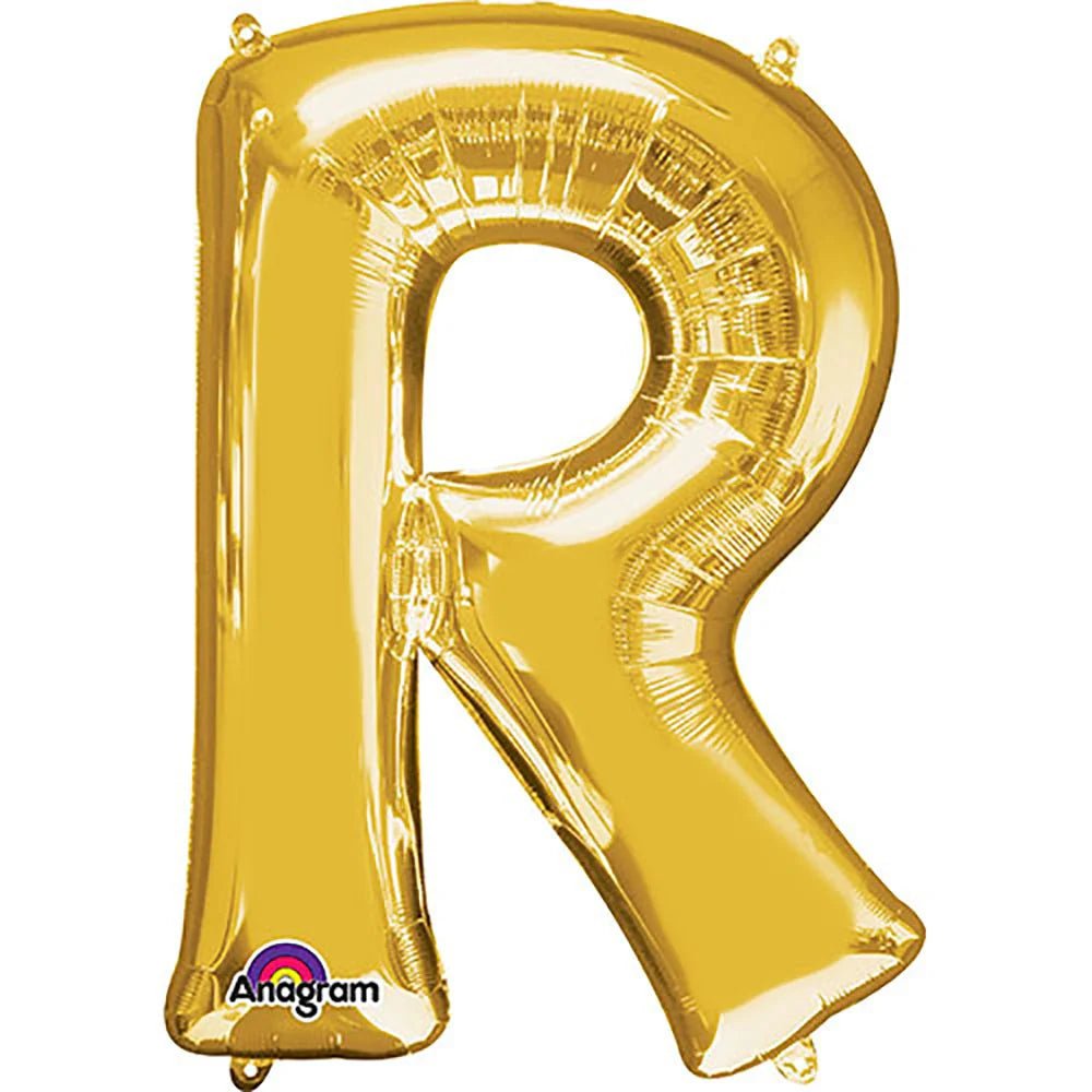 Anagram Supershape Balloons Gold - Letter R 32inch 32982 - Colorland Toys